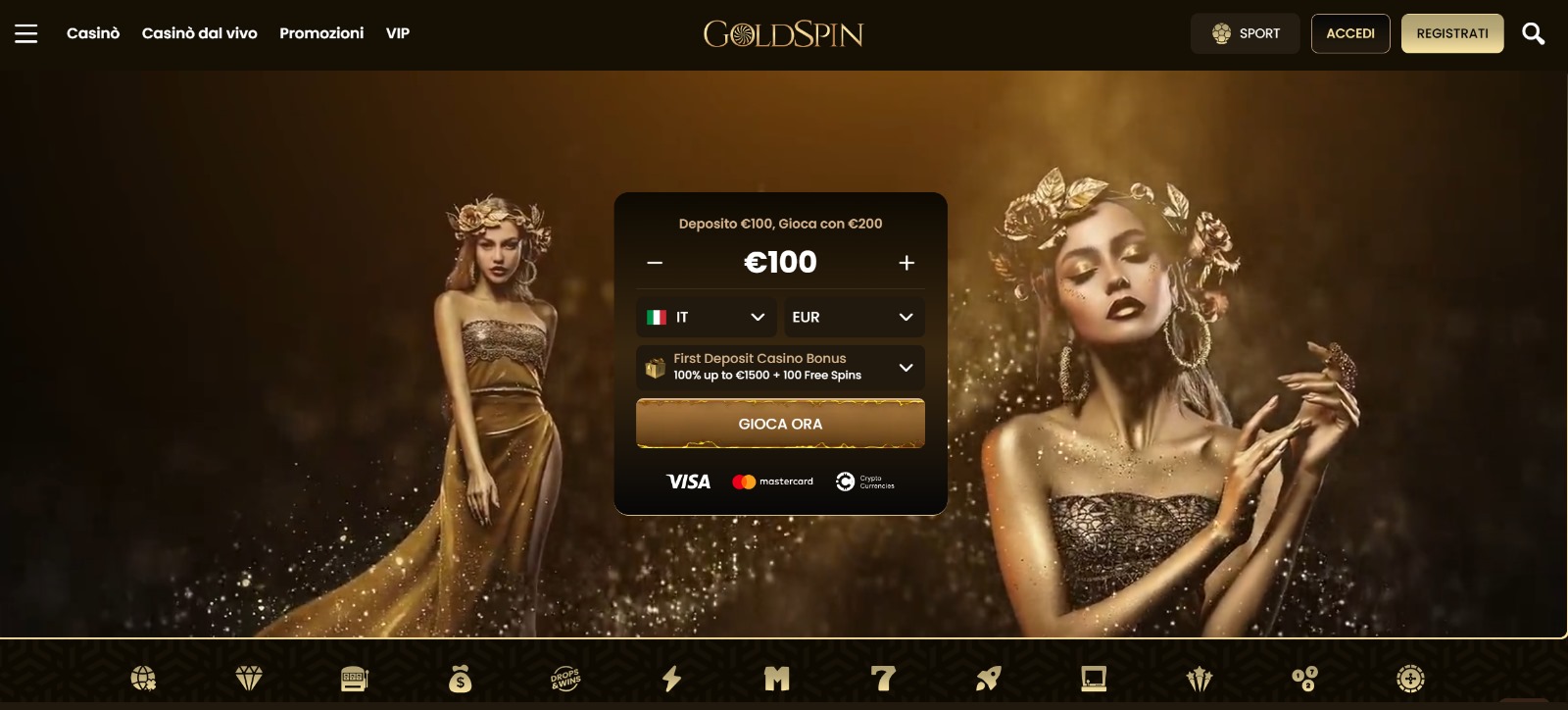 Siti casino non AAMS Goldspin